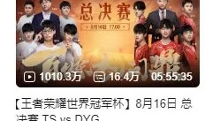 历届总决赛播放量排名TOP10：20世冠断崖领先，24年总/19秋决分列二三